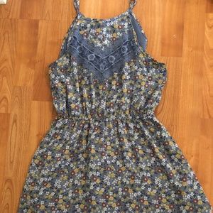 Miami floral halter dress